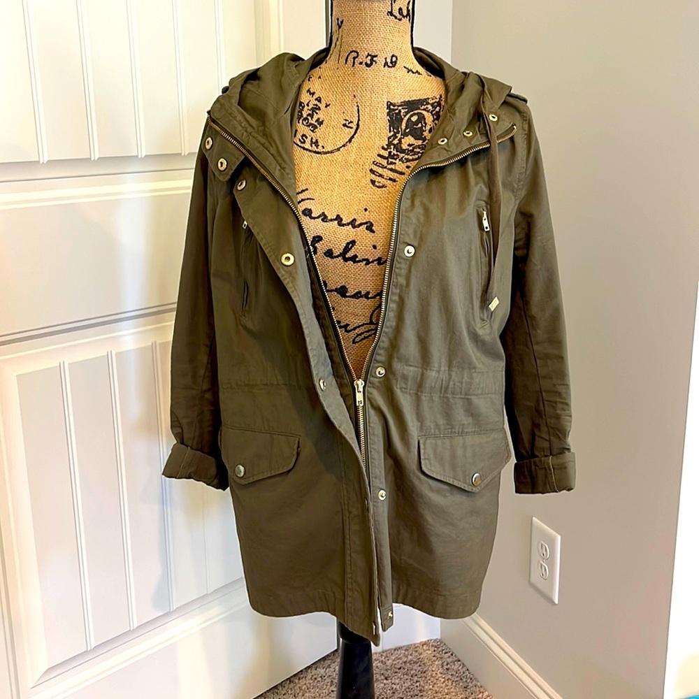 Army green utility jacket - fits like a small